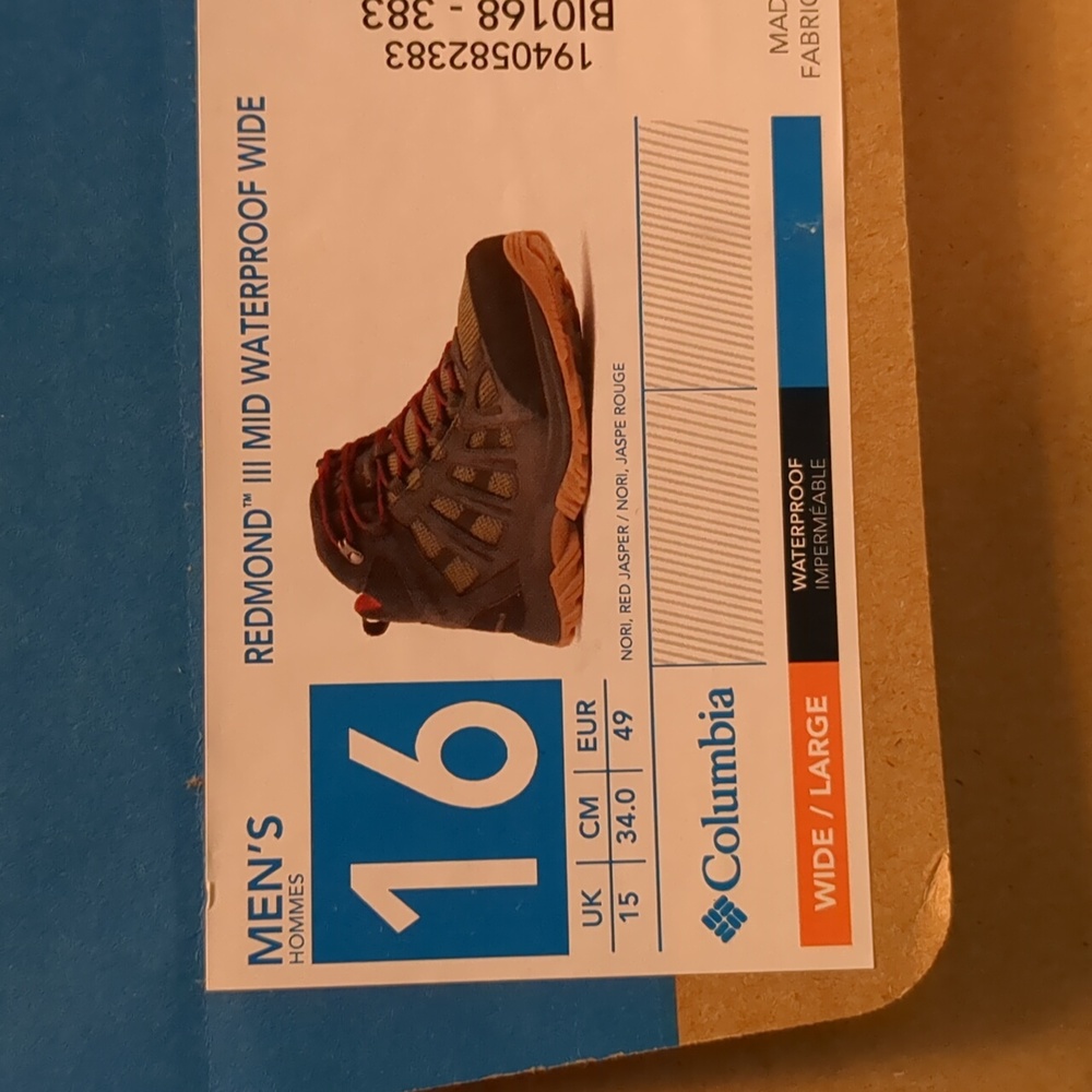 Columbia Waterproof Redmond III Mid 16W